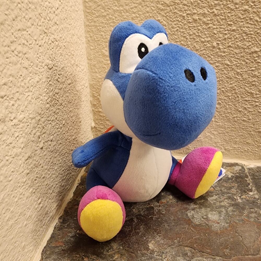 Plush - Yoshi Dark Blue, 8-inch (NEW) - Super Mario - Nintendo